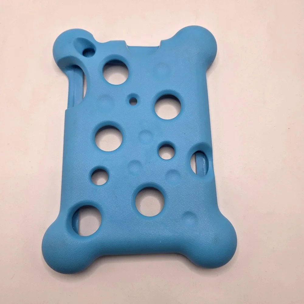 Blue Silicone Tablet Bumper Case Shockproof Reinforced Corner Kid Friendly Cover